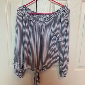 off the shoulder hollister top